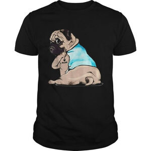 Pug Tattoos I Love Mom Sitting Funny Gift Mothers Day Shirt